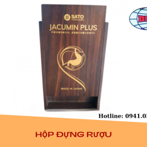 hộp rượu gỗ 1 chai nắp trượt 02