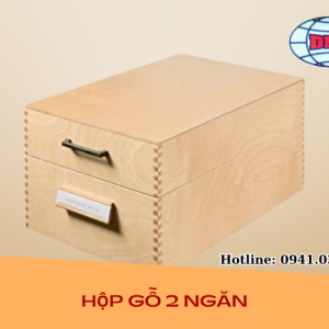 Hộp gỗ 2 ngăn