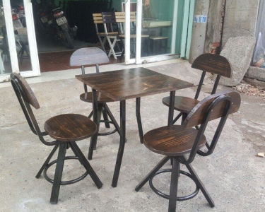 BÀN GHẾ VINTAGE CHO NHÀ HÀNG, QUÁN NHẬU, QUÁN CAFÉ..