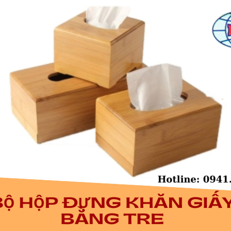 Bộ, Hộp Khăn Giấy Tre Cao Cấp DNP 938